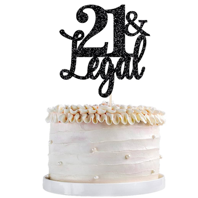 Customised Black Cake Topper Singapore